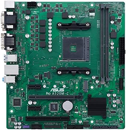 PRO A520M-C - дънната Платка Micro-ATX AMD A520 Business с повишена сигурност, надеждност и управляемост