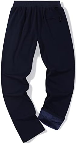 Мъжки Ежедневни Спортни Панталони за Топла руното лигавицата Kissonic, Спортни Панталони за Джогинг с Ширинкой с цип