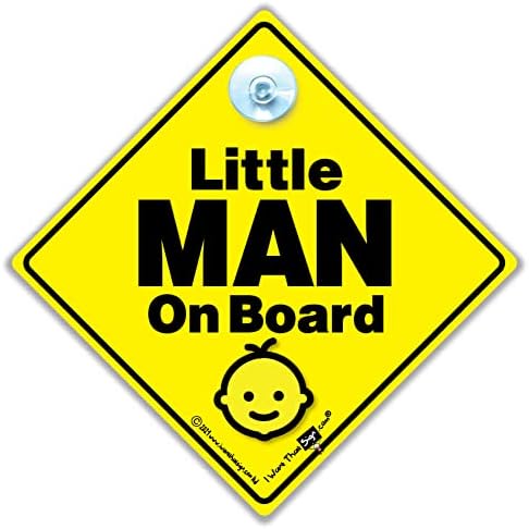 Знак Малко Човек на борда на Знак Бебе на борда, Знак Внук На борда, Предупреждение за Това, че в автомобила се намира