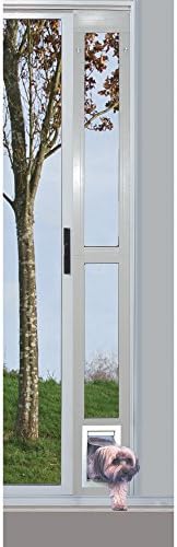 Идеална за Домашни любимци-модулна АЛУМИНИЕВА врата за двор от PET пластмаса с однопанельным стъкло и прозрачна гъвкава замръзване.