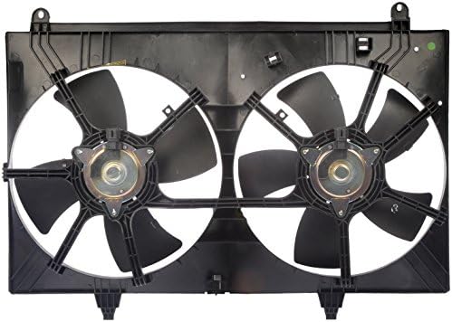 Вентилатор за охлаждане на двигателя Dorman 620-423 в събирането , Съвместими с Някои модели на Infiniti , Черен