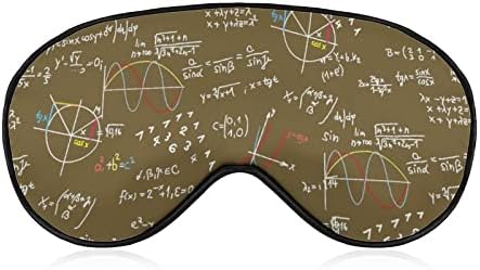 Научна Математическа Маска За Сън Мека Превръзка На Очите Портативна Маска за Очи с Регулируема Каишка за Мъже И Жени