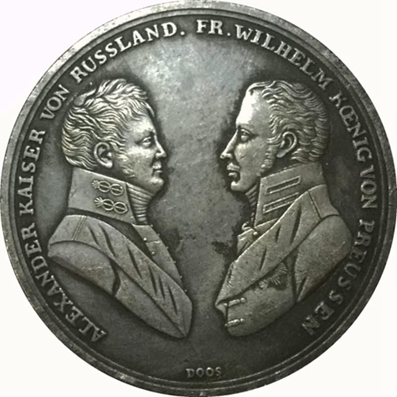 Руската медал 1813 г. Антични Монети Ръчно изработени Монета 45 мм