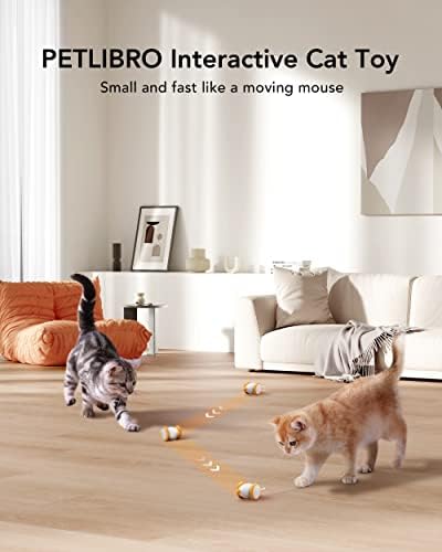 Интерактивни Играчки PETLIBRO за котки в затворени помещения, Автоматична Играчка за Котки с led подсветка, Играчки за котки