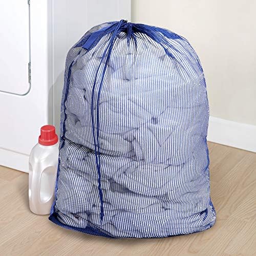 Мрежест чанта за дрехи с добре обмислен дизайн с дръжка и защелкивающимся шнурком - Мрежест материал VentilAir - за дрехи
