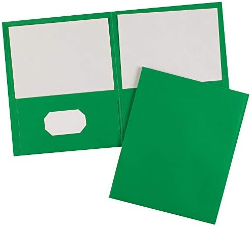 Две джоб-папки Ейвъри, които могат да се настанят до 40 листа, отделение за визитни картички, 25 зелени папки (47987)