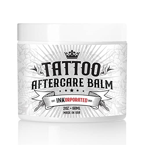 INKorporated Premium Tattoo Aftercare Лечебен балсам-лосион за татуировки - Намалява сърбежа и отока, успокоява за ускоряване на процеса на оздравяване - натурален - Възстановява и и