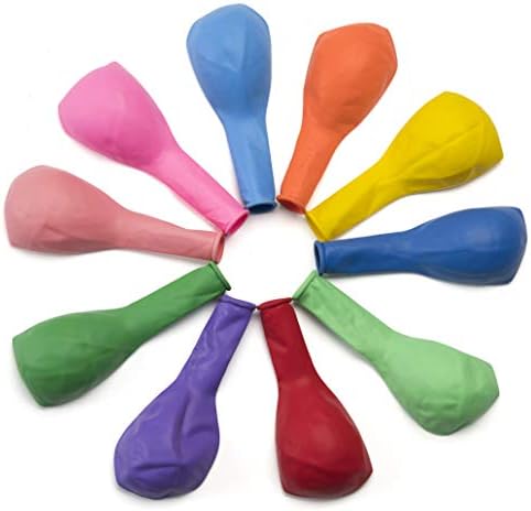 Балони за партита Prextex 900 12-Цолови, 10 Различни цвята на Дъгата | Дебели Цветни / Многоцветни балони, Комплект за Арка от Разноцветни балони | Декорация за детски Рожде?