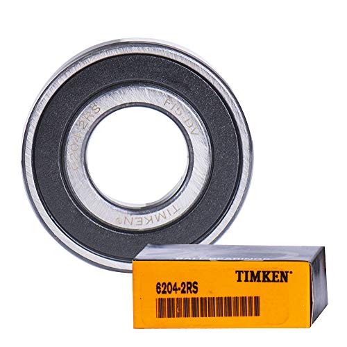 TIMKEN 6204-2RS 2 опаковки Лагери с двойно гумено уплътнение мм 20x47x14, предварително Намазана, със стабилна производителност и