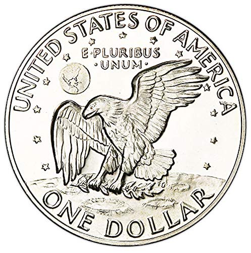 Чеканный долар Айзенхауер 1973 г., избраният от монетным двор на САЩ, без да се прибягва