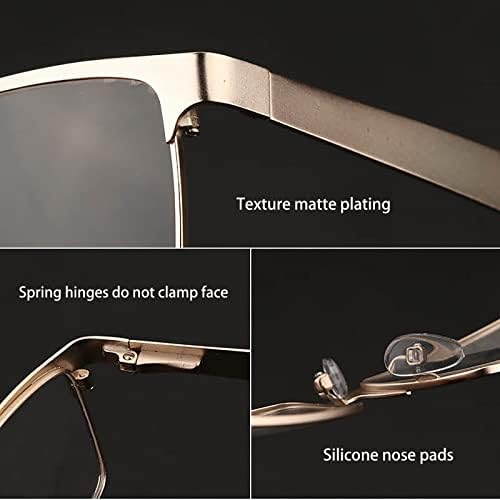 Фотохромичните очила за четене HADIIH /Слънчеви очила с защита от uv, за четене от компютър, са подходящи за помещения и на улицата (Цвят: