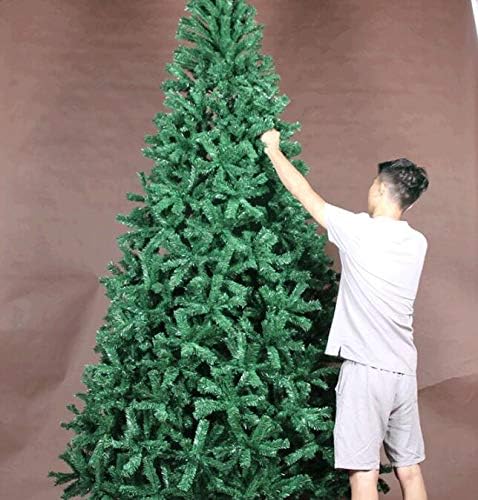 CYAYQ PVC Голяма 6-подножието Коледна Елха с led Подсветка, Междузвездни Орнаменти, Класически Борова Елха за Празника Сватбен подарък-Зелен от 6 фута (180 см)