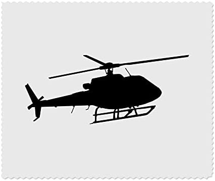 Azeeda 2 x Кърпички за почистване на лещи и очила от микрофибър Силует хеликоптер (LC00019477)