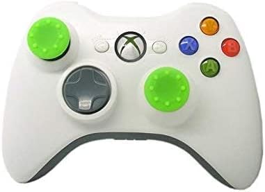 4ШТ Силиконови Аналогови Капачки за Джойстик Rymfry, Дръжки за Джойстик, Дръжка за палец, Капачка, за да се PS5 PS4 PS3 Xbox One, Контролер на Xbox 360, PS2 (зелен)