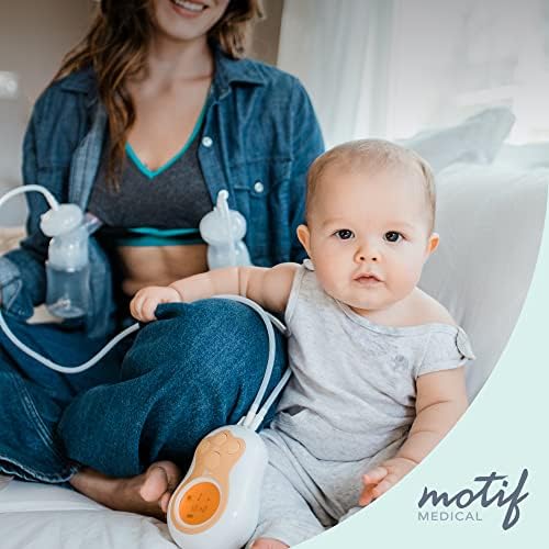 Молокоотсос Мотиф Medical, Duo, Лаптоп с двоен електрически молокоотсос, Просто сцеживание в движение, идеален за майките, които пътуват