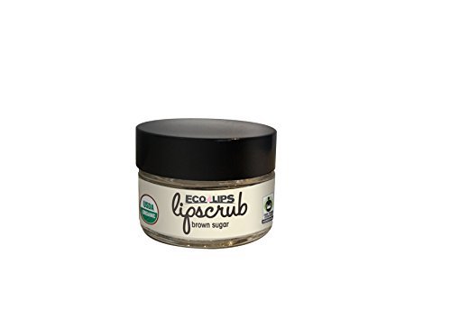 Eco Lips СКРАБ за УСТНИ с кафява захар, 2 опаковки - Органични процедура за грижа за устни с органични захар и кокосово
