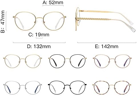 Малки Кръгли Очила за четене RESVIO за жени и Мъже с Пружинным тръба на шарнирна Връзка, Ръчно изработени, Златисто-Черни