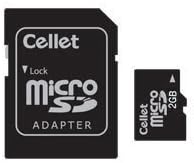 Cellet microSD с капацитет от 2 GB за смартфон Motorola Bravo от потребителя flash-памет, висока скорост на пренос на данни,