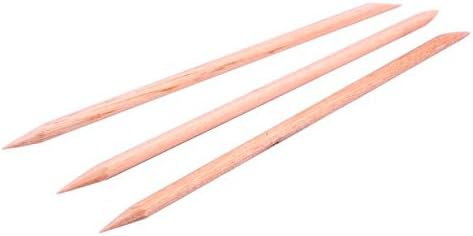 Средство за Облекчаване на Маникюрного Инструмент Stick Art Оранжево 20PCS Педикюр Дървена Тласкач За Кожичките на Ноктите Акрилни