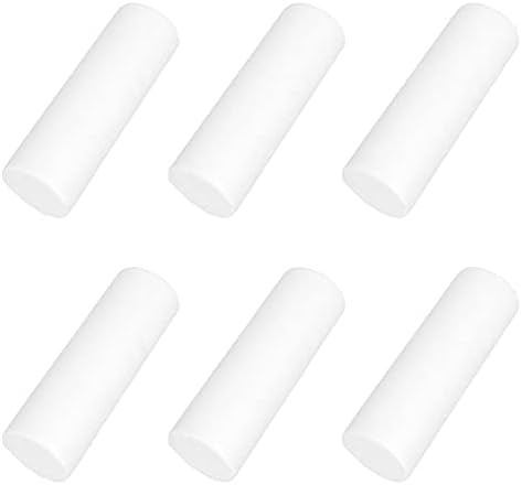 Бутилки от стиропор DOITOOL за моделиране: 6 бр. Бял Празен Цилиндрична Топка от Стиропор Тухли от Стиропор за Бродерия Пръти от Стиропор във формата на цилиндър Блоков