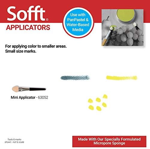 Sofft Tool 63052 Мини-губчатые апликатори Опаковка от 12 броя за рисуване на художника PanPastel пастел