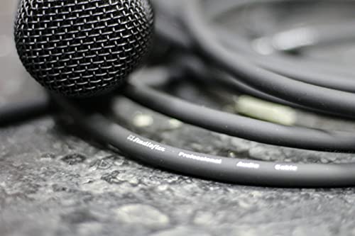 Кабел за микрофон Studioflex High Definition XLR, съединители XLR от мъжа към жената, от 10 фута. Черен