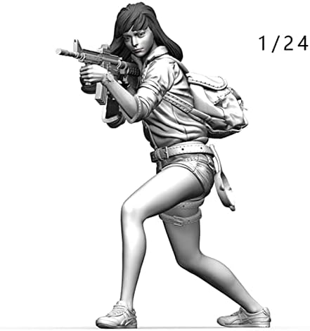 Goodmoel 75 мм 1/24 Фантастичен Представител на Жената-Воин Набор от Модели Войник от смола (2 човека) / Миниатюрни, определени