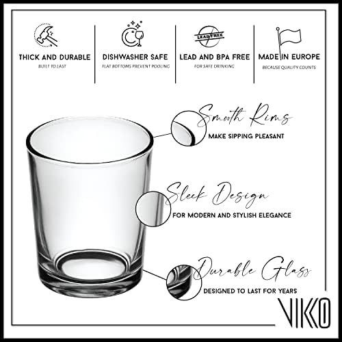 Малки Чаши за сок Vikko на 5 Мл, Стъклена Посуда на дебелото основа, Чаши за пиене, портокалов сок, Вода, Детски Стъклени Чаши