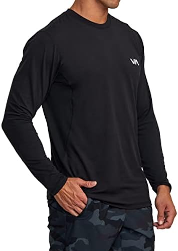 Мъжка Спортна Тениска RVCA с кръгло деколте и дълъг ръкав с вентиляционным дупка
