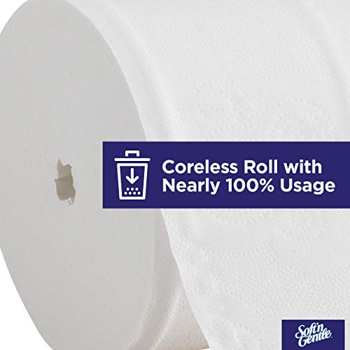 2-слойная тоалетна хартия Soft 'n Нежно™ Премиум-клас без ядро, 600 Листа В ролка, 12 Ролки В опаковка, в комплект от 2 адаптера