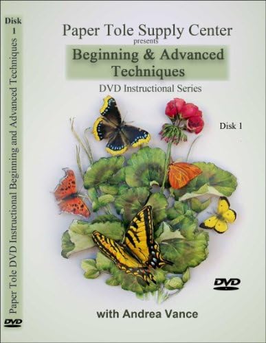DVD Learn Paper Tole 1 Начални и напреднала технология с Андреа Ванс Сега включва и безплатен набор от Paper Tole размер 8x10 инча на цена от 16,00 долара!!
