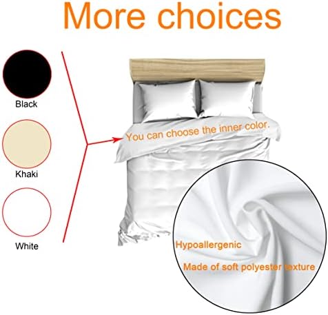 Комплект Пододеяльников за пуховых одеяла LEECUM по поръчка с 2 наволочками, Принтом всеки ваш дизайн, Спално Бельо за спалня за Семейството, Индивидуалното Спално бе?