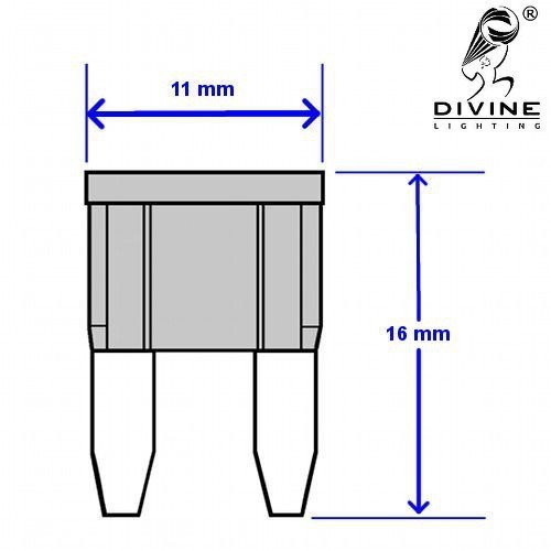 Автомобилен предпазител Divine Lighting ATM 7.5 A Mini Blade 7.5 Усилвател
