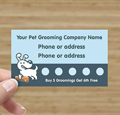 Бележки за лоялност, за да се грижа за домашни любимци, за кучета Персонализирайте Своята компания с вашата бизнес информация (500)