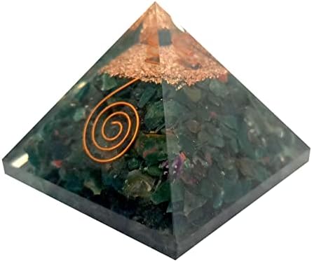 Sharvgun Кървав Камък Crystal Пирамида от Оргонита Медна Намотка на Генератор за Лечебни Камъни Йога Медитация Пирамида от Оргона Ex-Lg