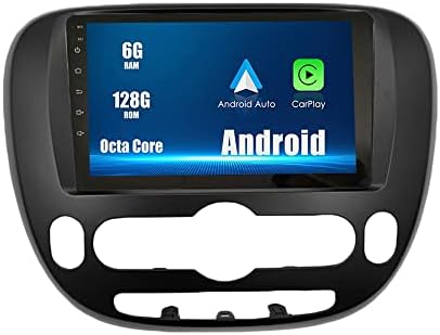 Андроид 10 Авторадио Автомобилната Навигация Стерео Мултимедиен плейър GPS радио 2.5 D Сензорен екран за xiaOMI Soul 2014-2017 MC Восьмиядерный 6 GB RAM И 128 GB ROM (CarPlay / Android Auto)