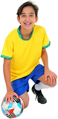 ПАРНА баня Футболна форма за деца Отборните спортове Фланелка и Шорти за деца, Спортно Облекло Унисекс възраст от 4 до 14 години