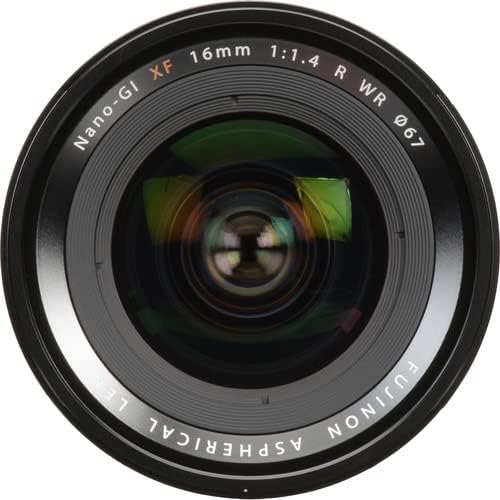 Обектив FUJIFILM XF 16mm f/1.4 R WR 16463670 + сенник за обектив-лале + Калъф за обектив + Комплект филтри