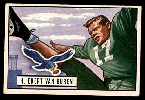 1951 Боуман # 84 Еберт Ван Бурен Филаделфия Игълс (Футболна карта) VG/БИВШ Игълс LSU