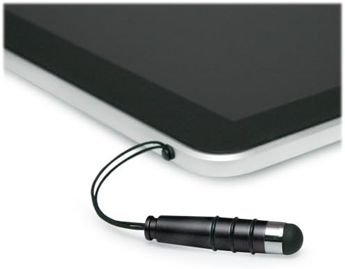 Стилус BoxWave за AT & T Volta (Stylus Pen by BoxWave) - Мини Капацитивен стилус с Малък гумен фитил, Капацитивен Стилус за AT & T Volta - Черно jet black