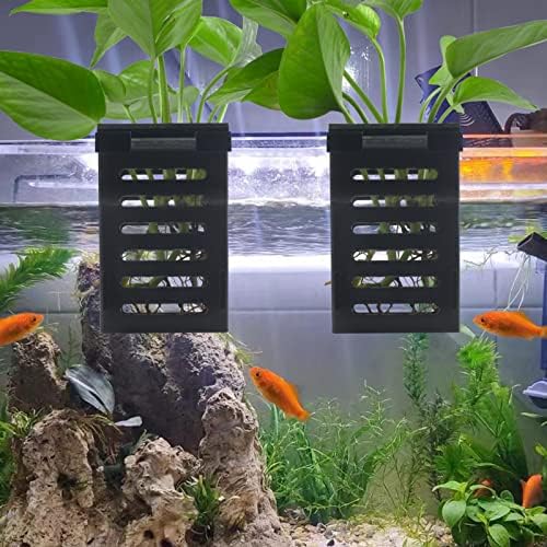 SANJHFF 2 бр. висящи титуляр за аквариумни растения, държач за растенията в аквариума с куки, аквариум саксии за установените растения,