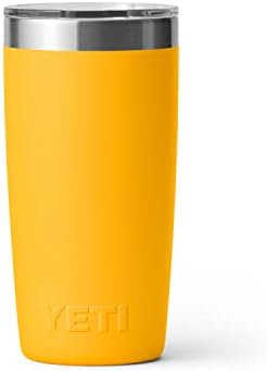 Чаша YETI Rambler на 10 унции, от неръждаема стомана, с вакуумна изолация, с капак MagSlider, алпийски жълт