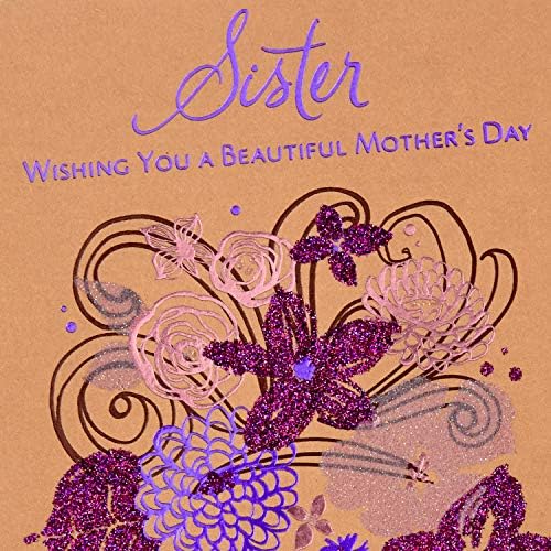 Визитка от махагон на Ден на майката на сестри (красиво) (599 МБК1179)