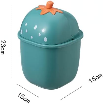 Малък кош за отпадъци Nipogear, Мини-Настолна кошче за отпадъци с капак, Малък офис кошче за боклук на обличане масичката в банята, повърхност или на масичката за кафе. (?