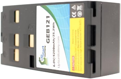 Комплект от 2 теми - Смяна на батерията за геодезическа уред Leica GEB121 (4200 mah 6 В НИМХ) - Съвместим с Leica GS50 DNA03 TC407 GEB121 TCR805 SR530 TCR407 DNA10 TC805 TC405