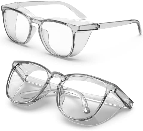 Защитни Очила WOOLIKE, Фарове за Квадратни Прозрачни Защитни Очила, Устойчиви на Надраскване, със Сини Светозащитными Очила