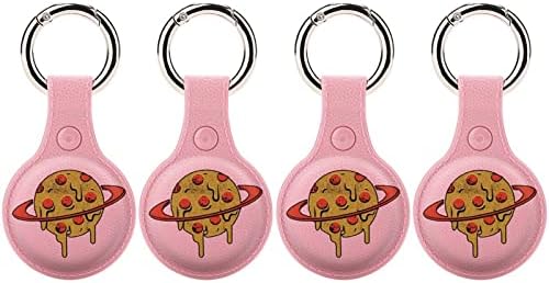 Защитен калъф Pizza Planet, Съвместим с Държач AirTag Anti-Lost Локатор с Ринг за ключове за Чантата си, Багаж, Яка, Котки, Кучета, Домашни Любимци,