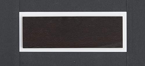 Художествени стикери за стена, Dark Oak WT-101 Ширина 2,0 Дълбочина 6,3 x дебелина 0,1 инча (5,0 x 16,0 x 0,3 cm) (външни размери) Дървени плочки Деко от тъмен дъб WT-101, комплект от 8