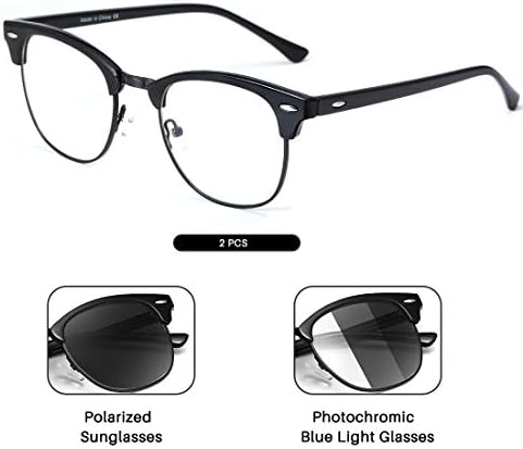 TIANYESY Поляризирани Очила Без Рамки Мъжки Фотохромичните Слънчеви Очила Дамски Унисекс TY201903