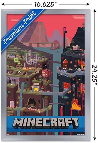 Плакат на стената Trends International Minecraft - Cube, 22.375 x 34, Версия без рамка